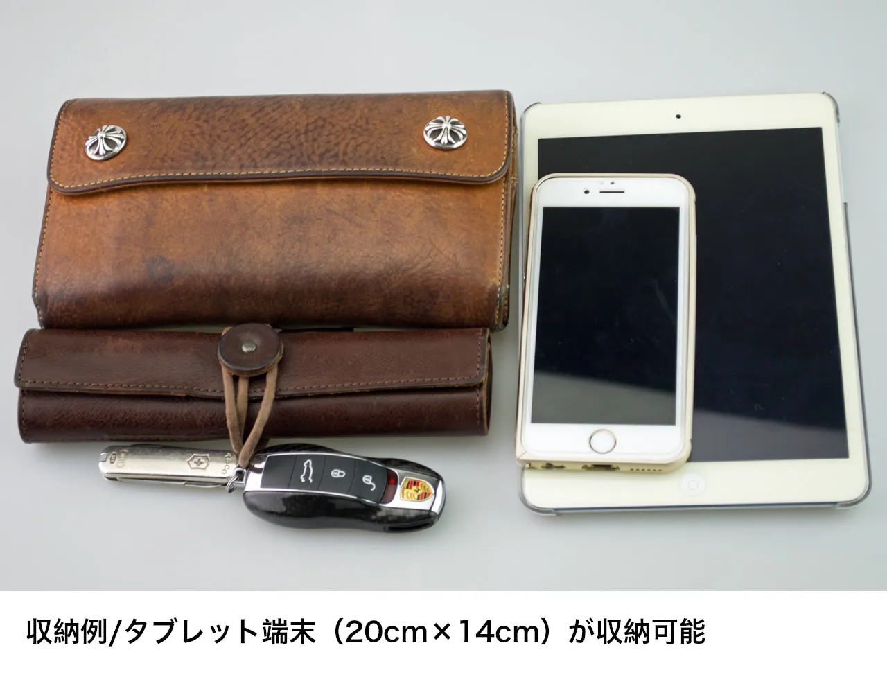 メッセンジャーバッグ (XS)/BROWN