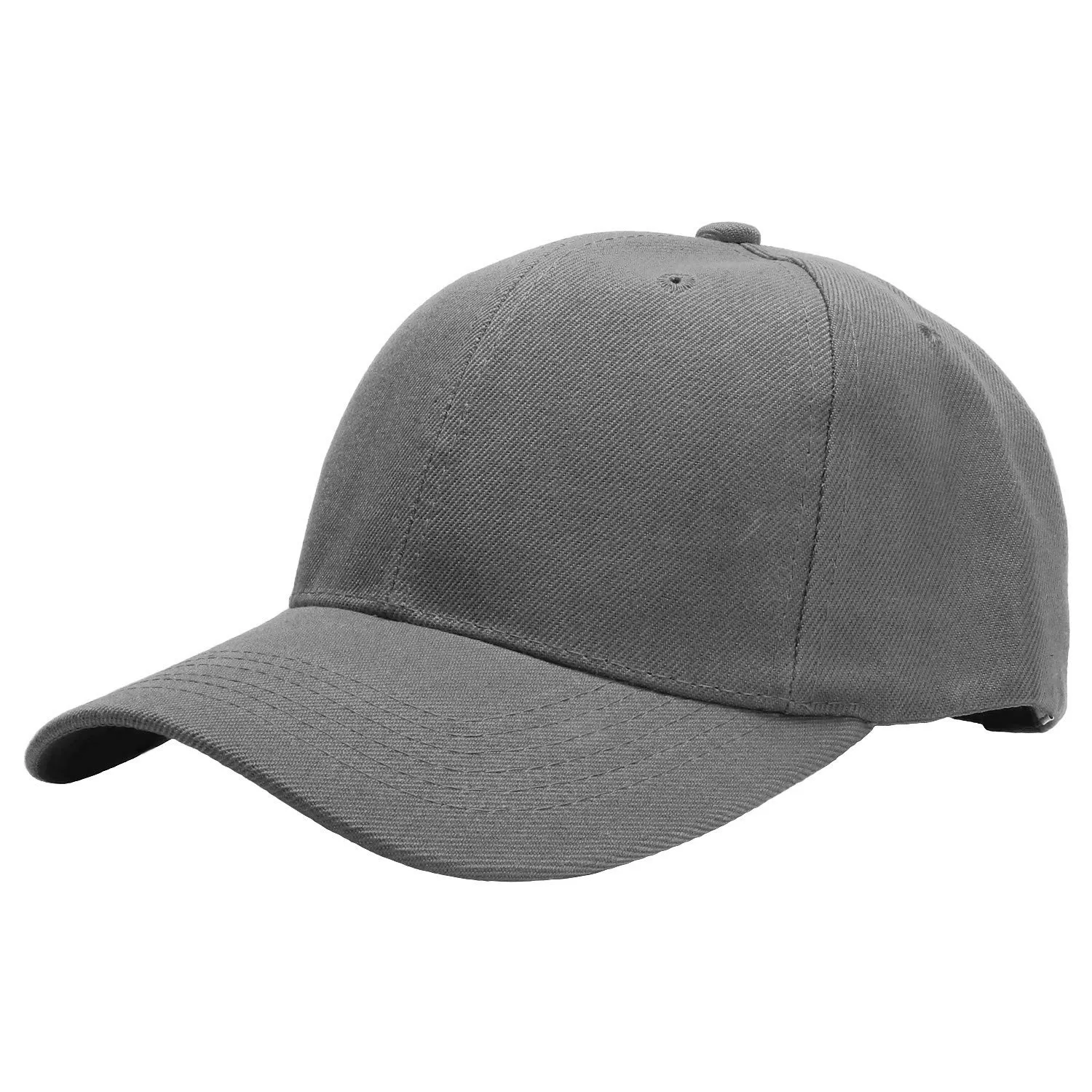 144-Pack Baseball Dad Cap Velcro Strap Adjustable Size - Dark Gray