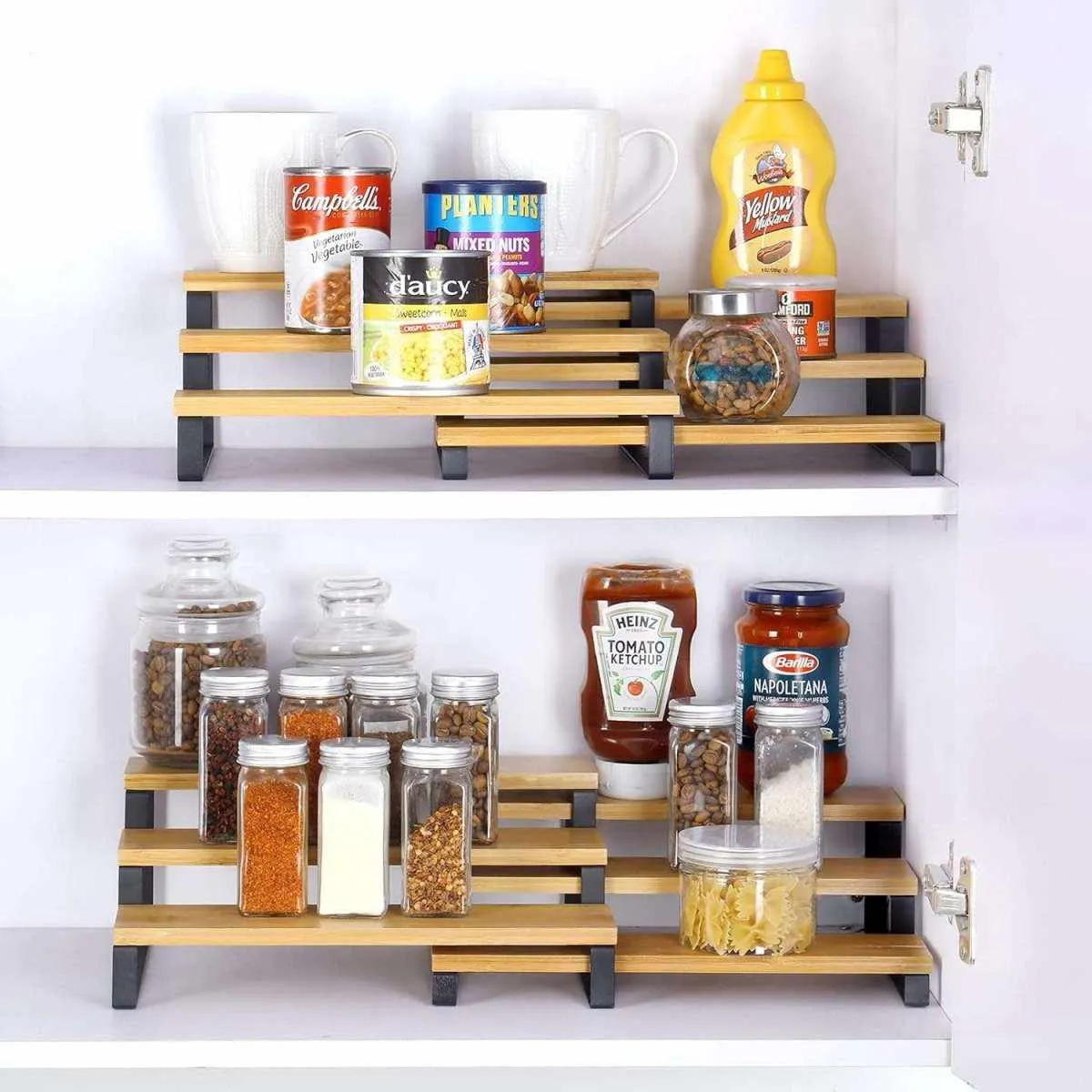 3-Tier Stairs Spice and Bottles Organizer