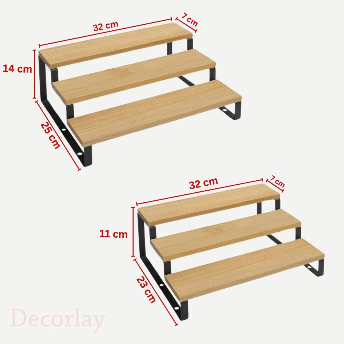 3-Tier Stairs Spice and Bottles Organizer