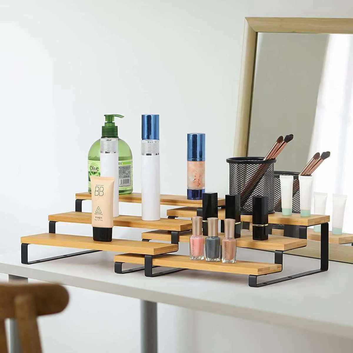 3-Tier Stairs Spice and Bottles Organizer