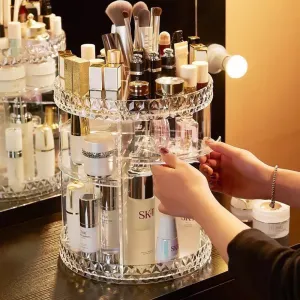 360 Rotating Desktop Makeup & Skin Care Organizer