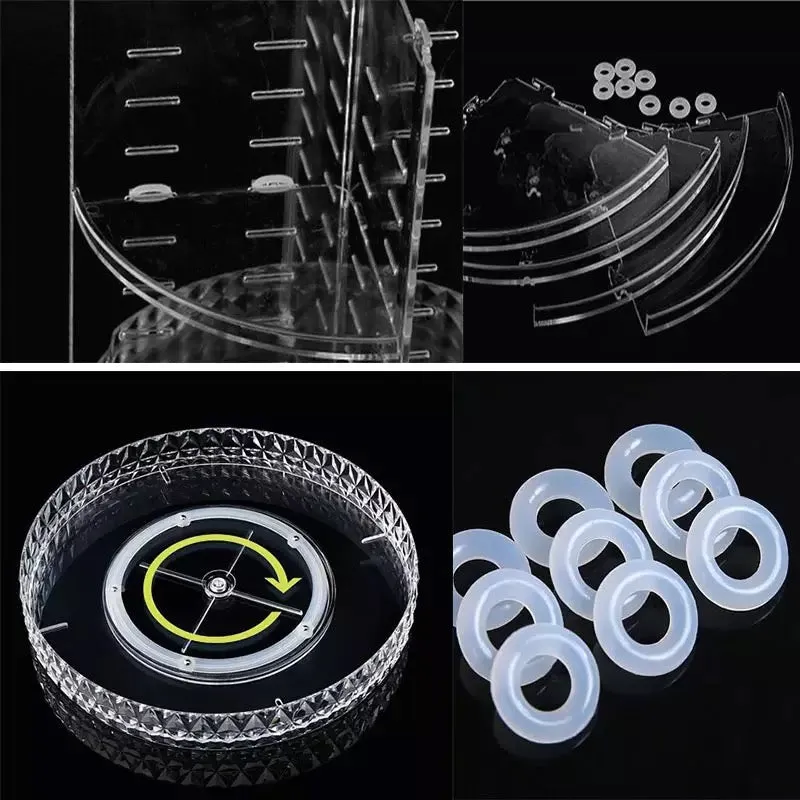 360 Rotating Desktop Makeup & Skin Care Organizer