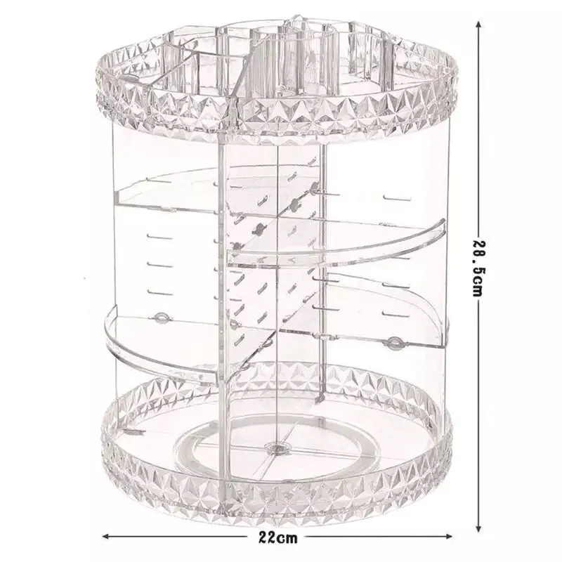 360 Rotating Desktop Makeup & Skin Care Organizer