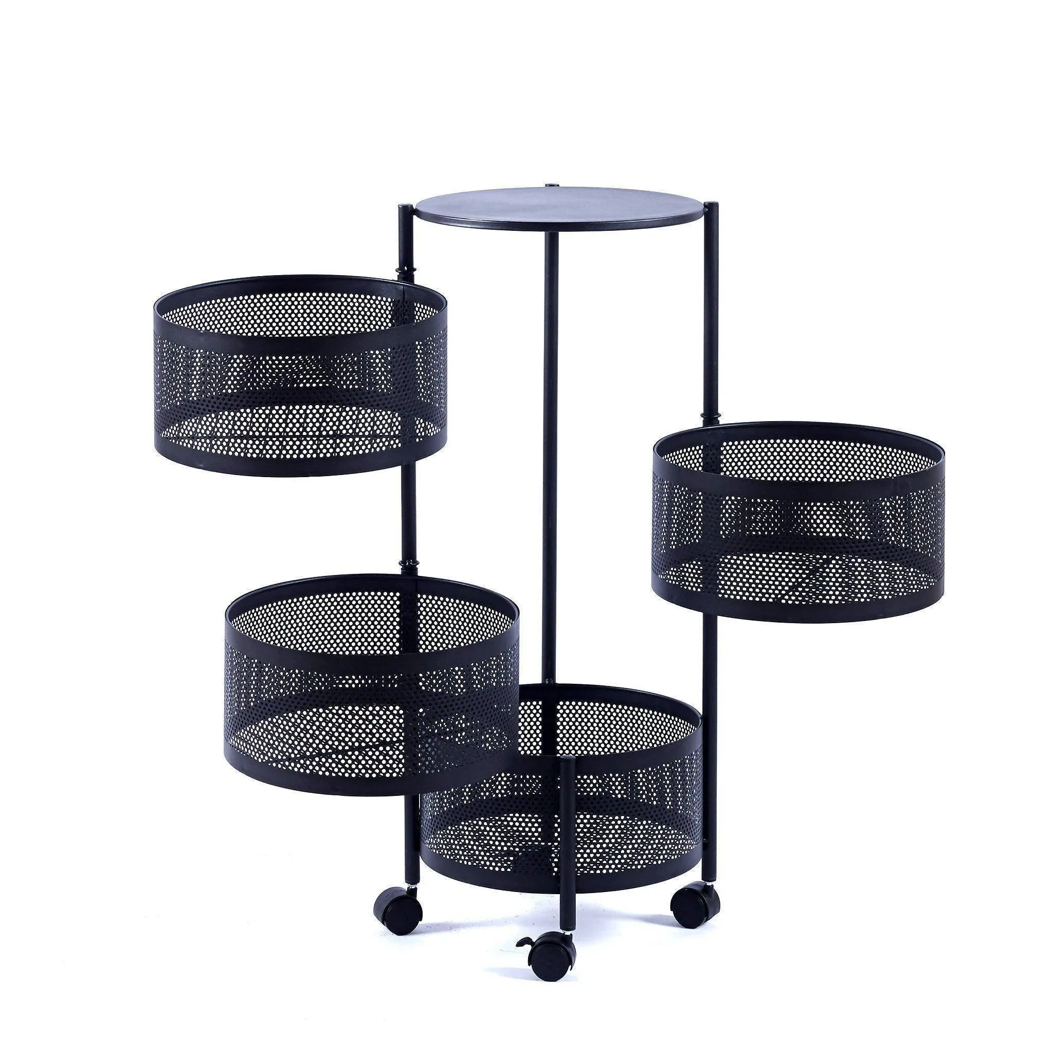 4 Tier Round Storage Cart SF-104