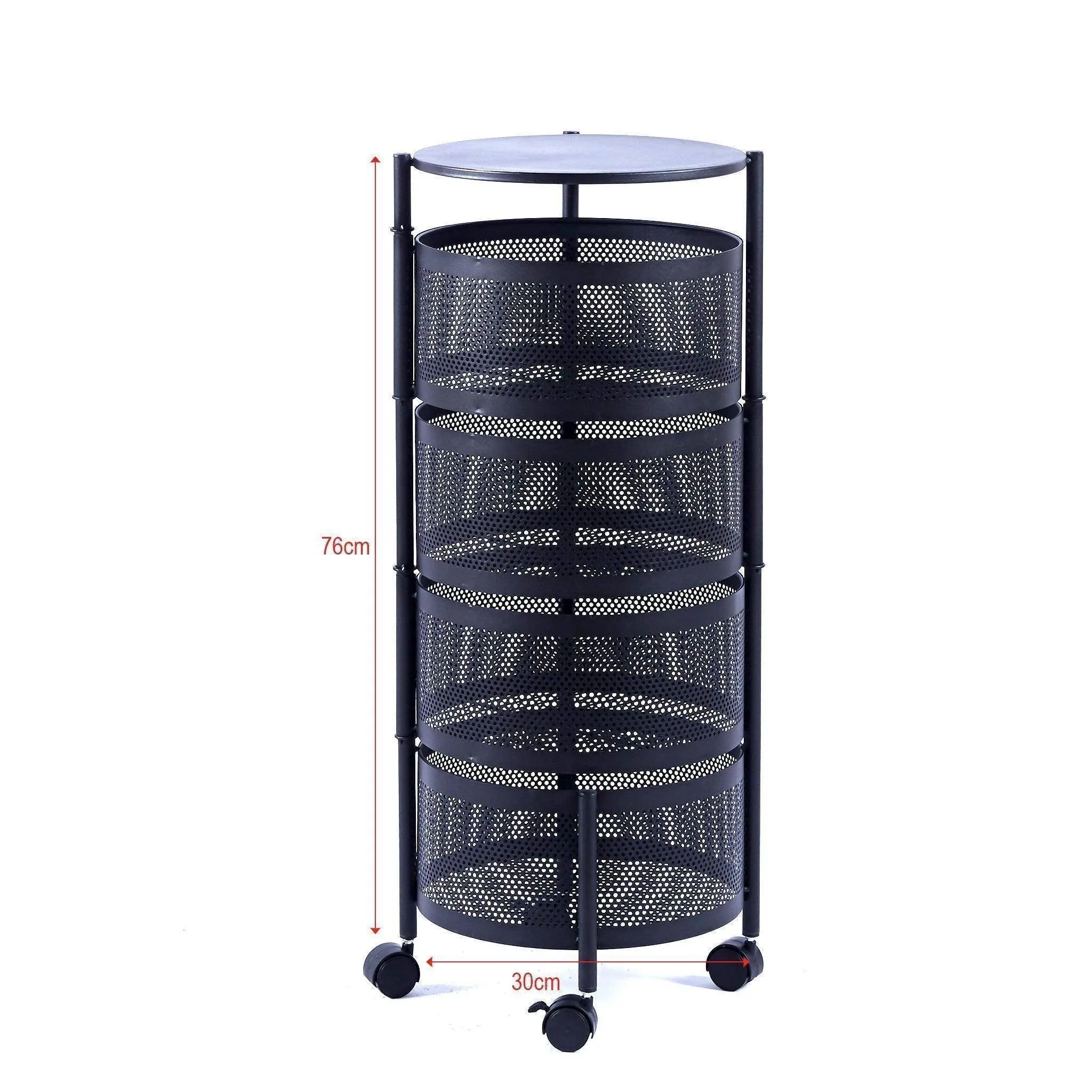 4 Tier Round Storage Cart SF-104
