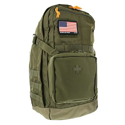 5.11 Rapid Origin Tactical Backpack Med First Aid Patriot Bundle - TAC OD