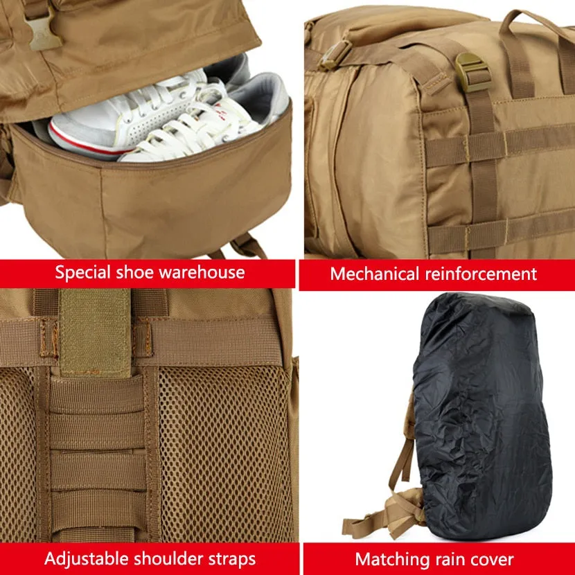70L   Military Tactical Backpack