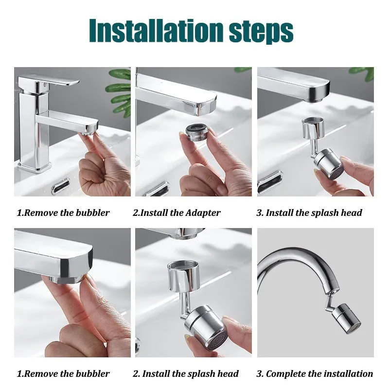 720°Universal Kitchen Faucet Anti-splash