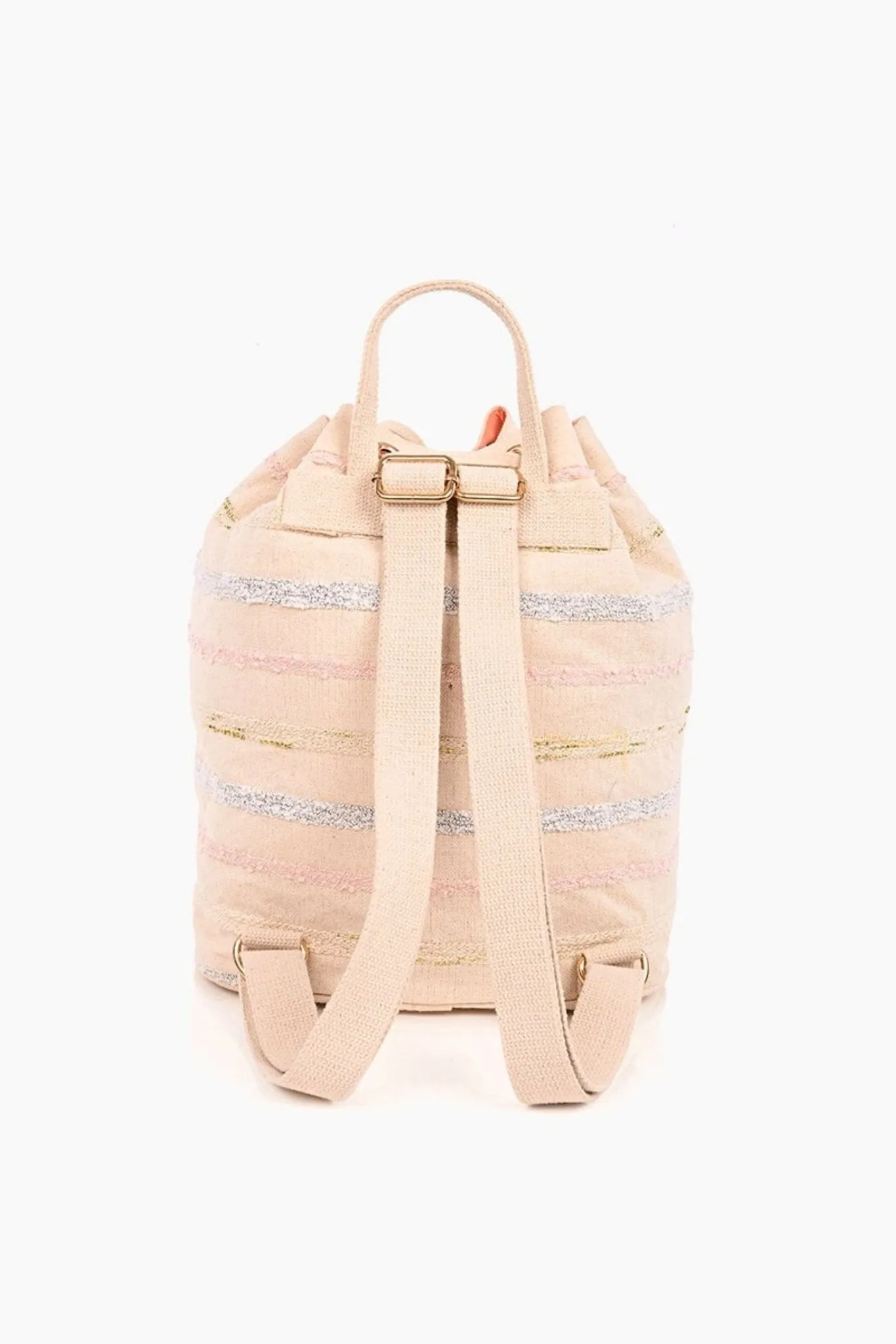 AB21289 Lindsey Rose Gold Embellished Backpack