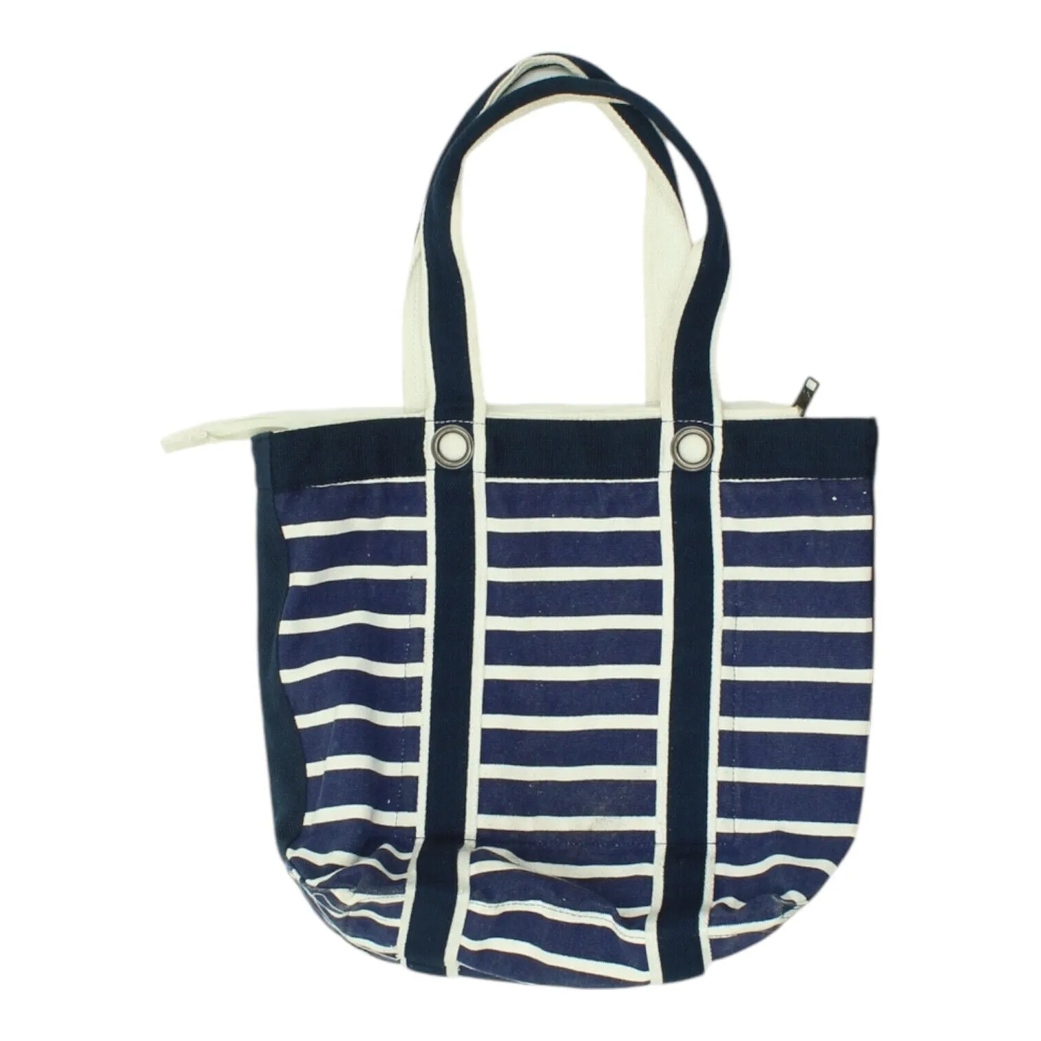 Abercrombie & Fitch Womens White Blue Tote Bag | Handbag Shopper Designer