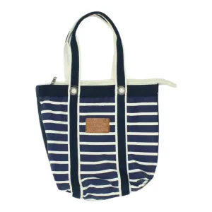 Abercrombie & Fitch Womens White Blue Tote Bag | Handbag Shopper Designer