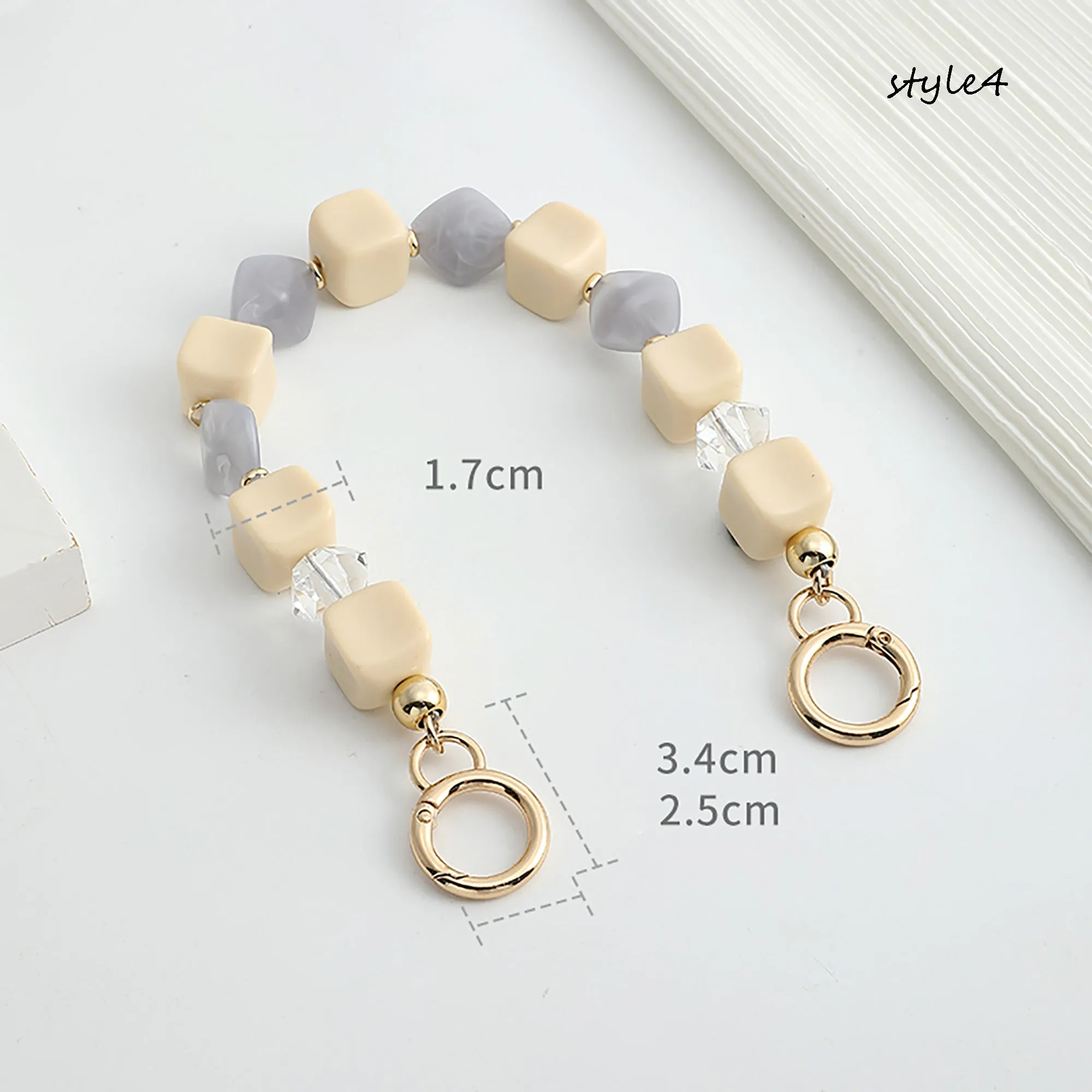 Acrylic Pearl Chain Handle | Clutch Bag Strap Replacement | Designer Top Handle Accessories