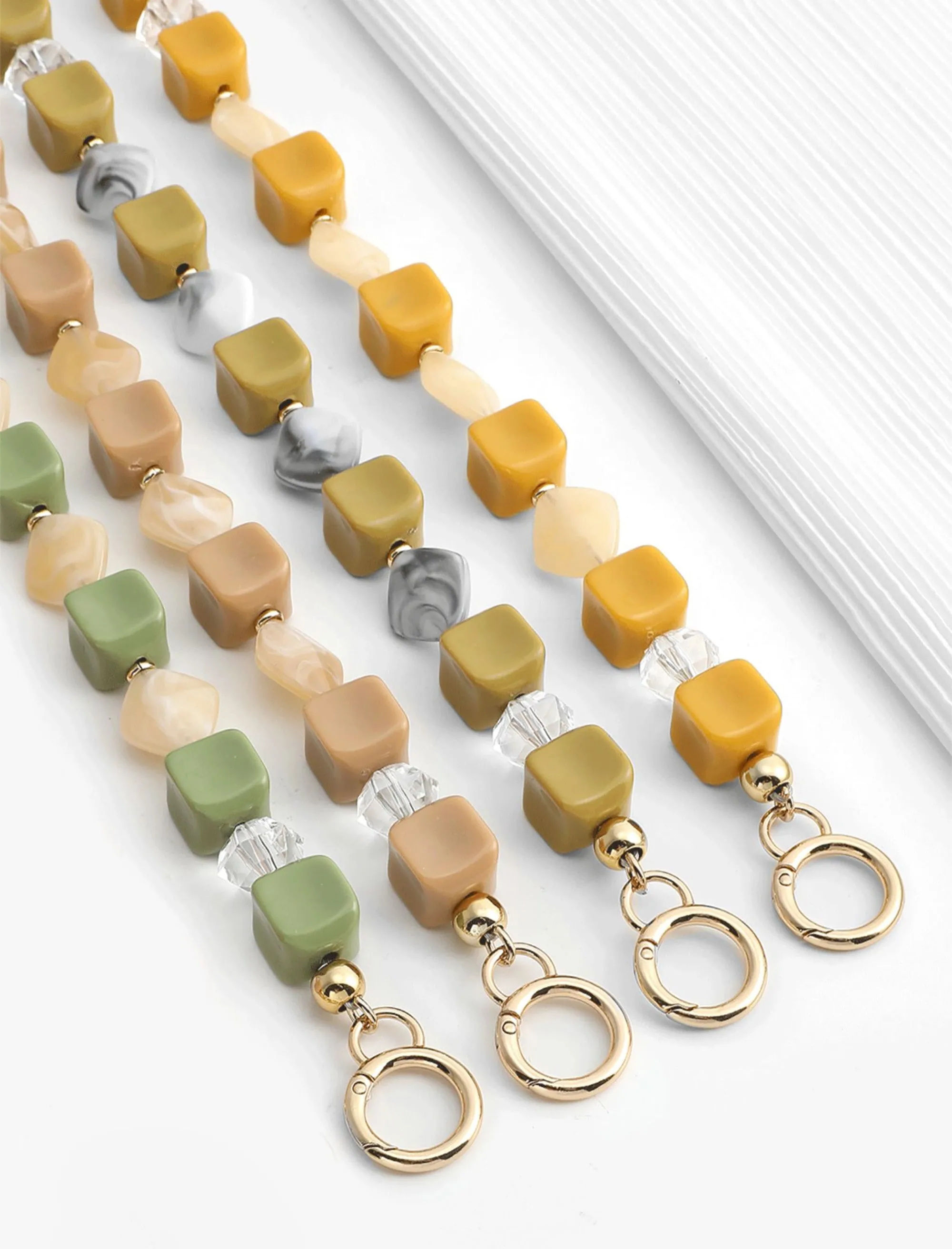 Acrylic Pearl Chain Handle | Clutch Bag Strap Replacement | Designer Top Handle Accessories