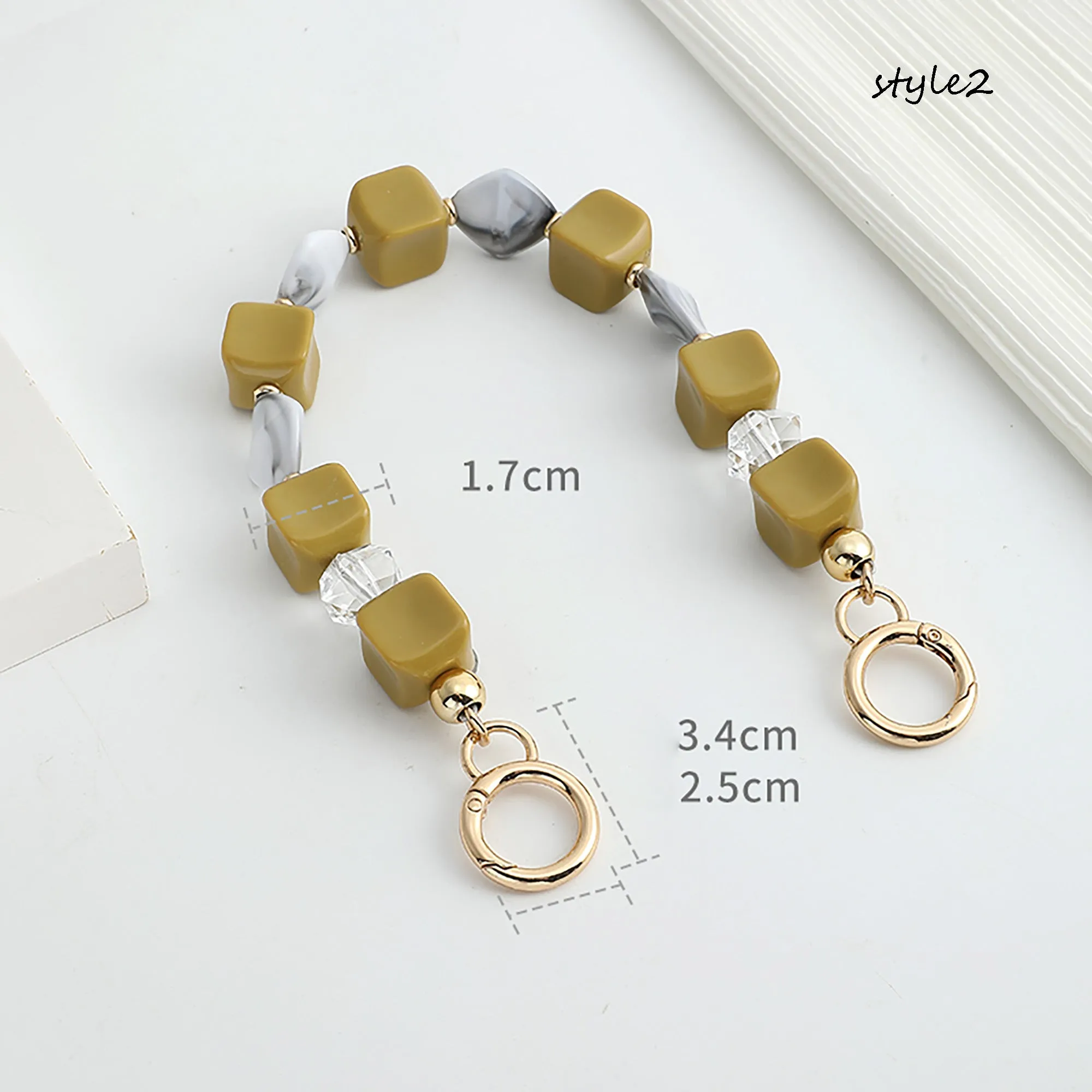 Acrylic Pearl Chain Handle | Clutch Bag Strap Replacement | Designer Top Handle Accessories