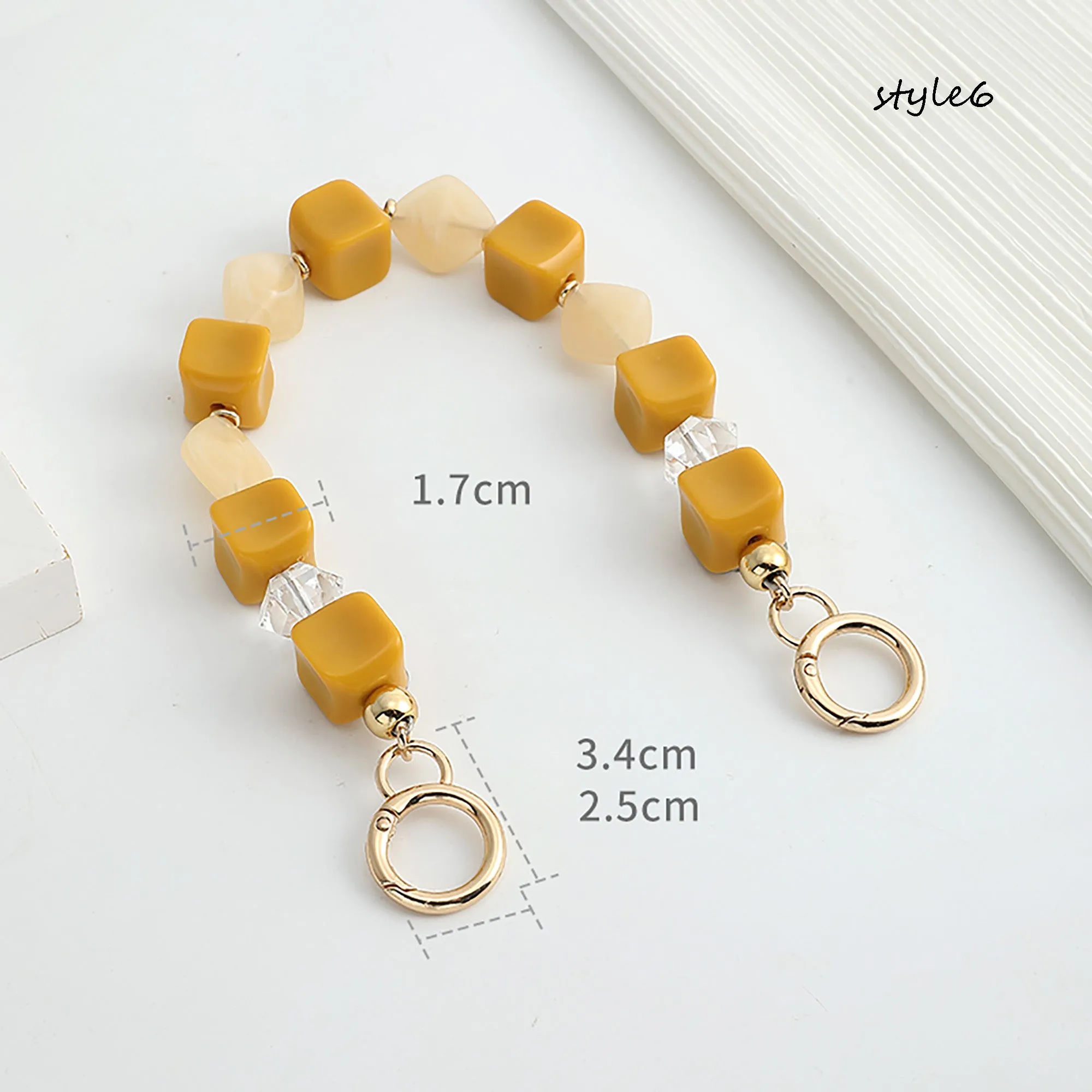 Acrylic Pearl Chain Handle | Clutch Bag Strap Replacement | Designer Top Handle Accessories