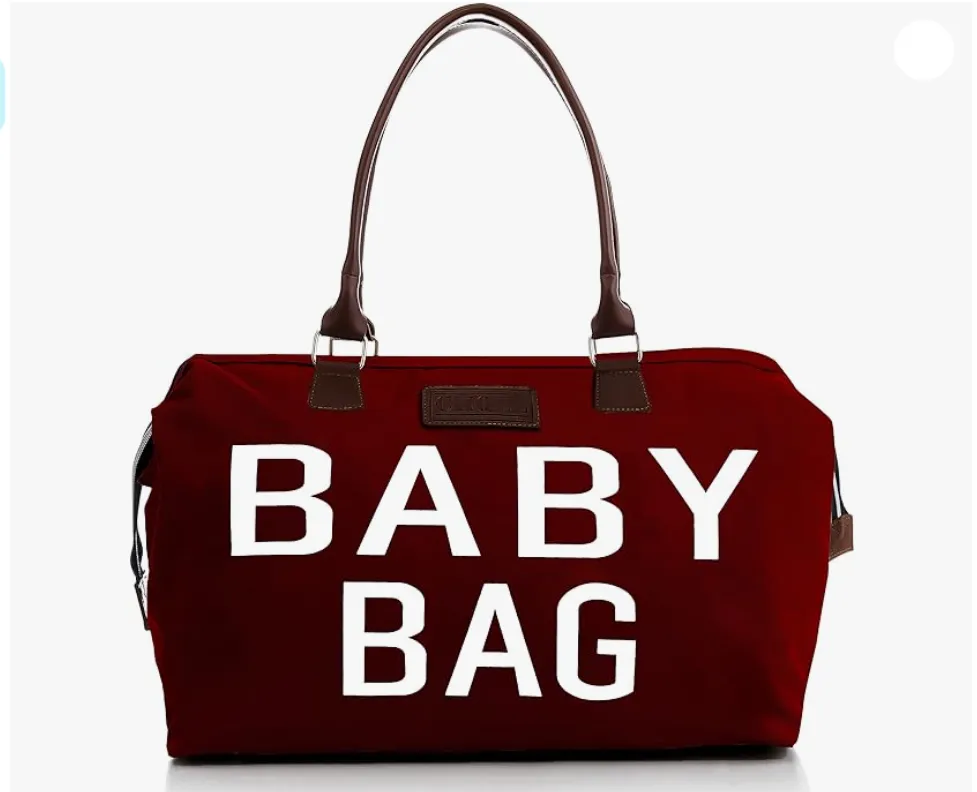 Baby Diaper Bag - Hospital & Travel Ready ( BURGUNDY)