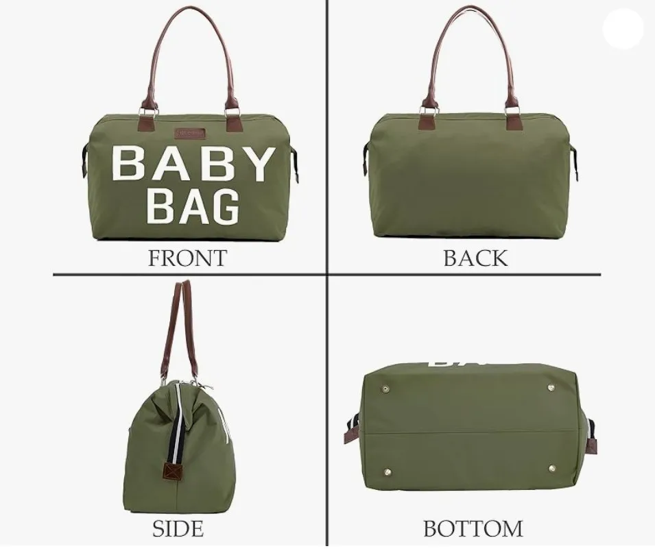 Baby Diaper Bag - Hospital & Travel Ready ( GREEN )