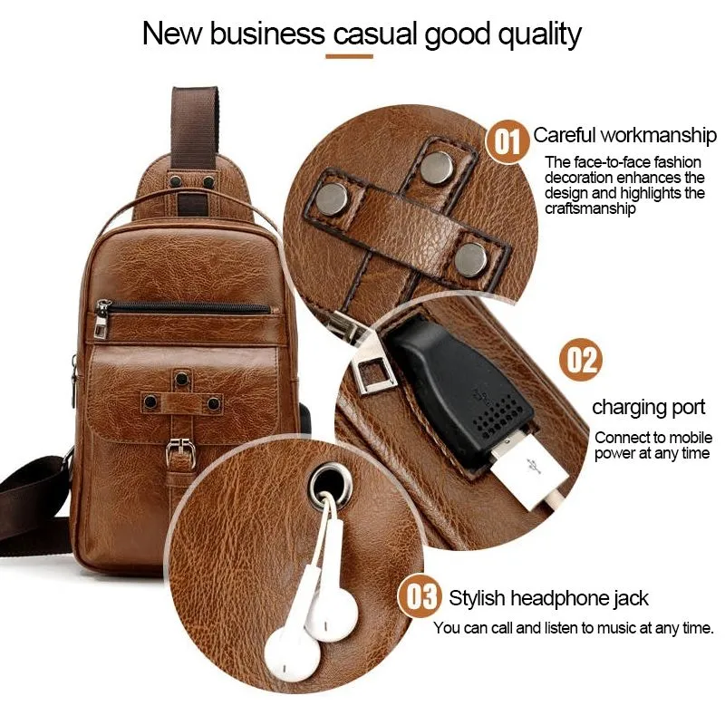 Backpack Waist Shoulder bag compatible with Ebook, Tablet and for BBK Vivo S5 (2019) - Black