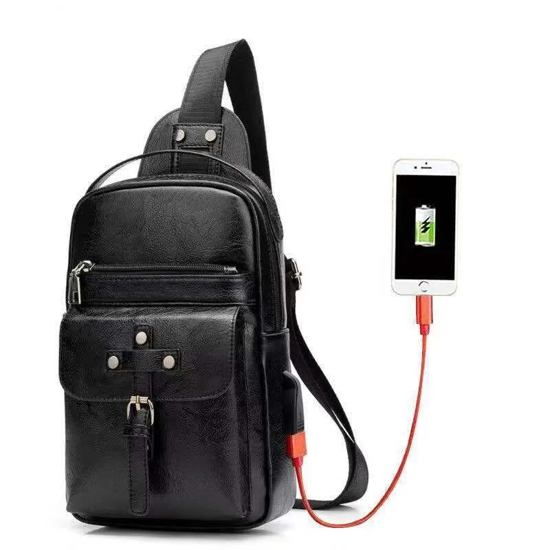 Backpack Waist Shoulder bag compatible with Ebook, Tablet and for BBK Vivo S5 (2019) - Black