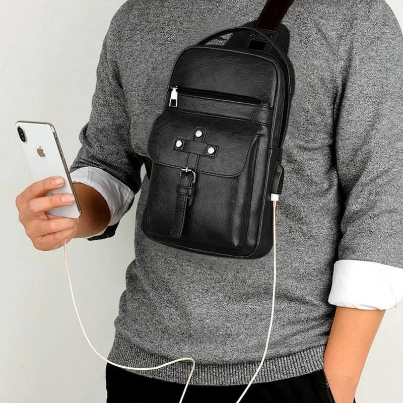 Backpack Waist Shoulder bag compatible with Ebook, Tablet and for BBK Vivo S5 (2019) - Black