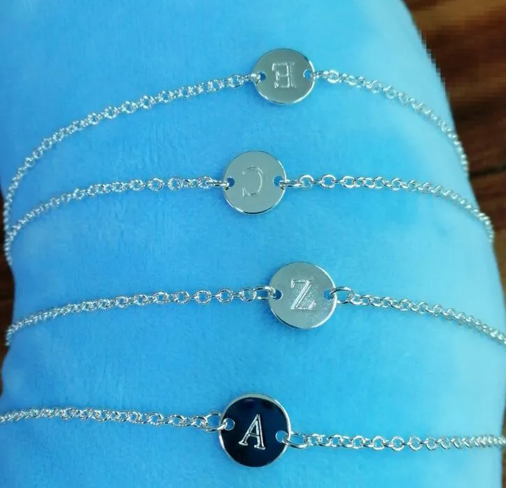 Beautiful fashion Elegant Gold color silver color 4MM beads chain women Letter cute Bracelet high quality Gorgeous jewelry H198