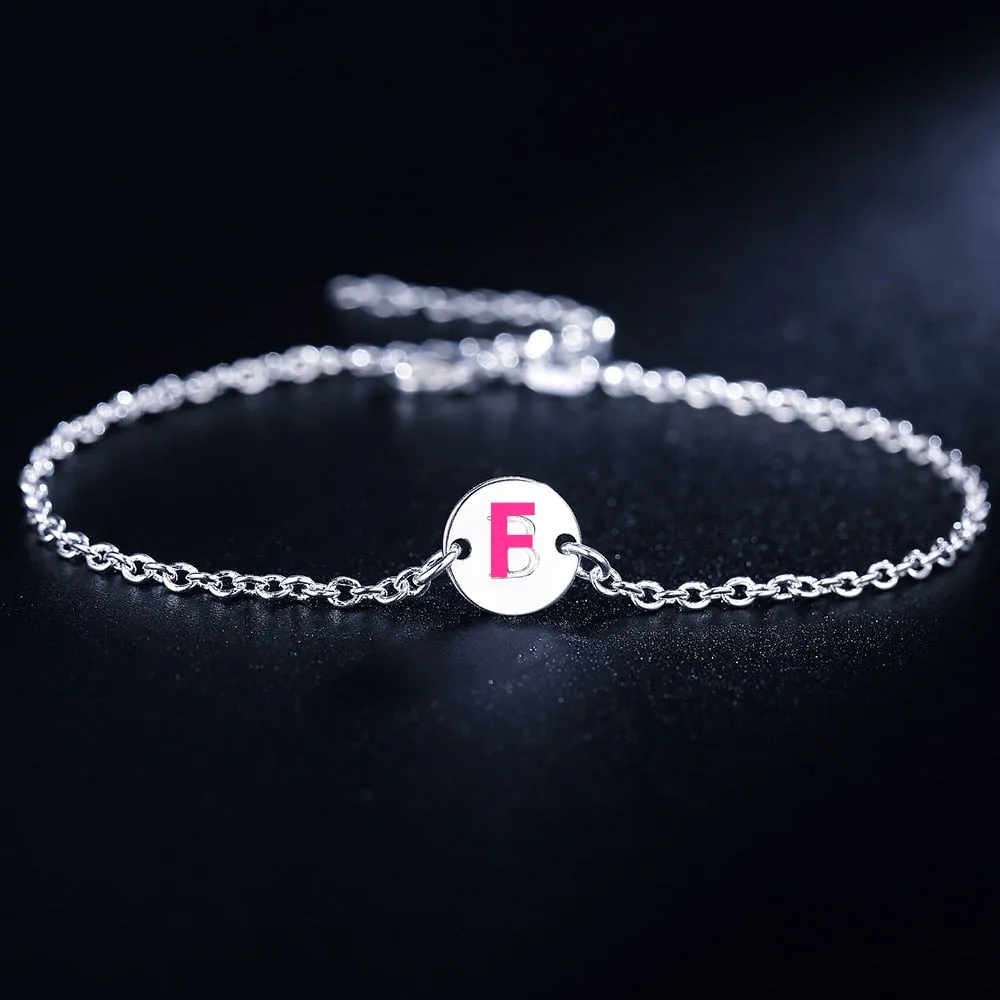 Beautiful fashion Elegant Gold color silver color 4MM beads chain women Letter cute Bracelet high quality Gorgeous jewelry H198