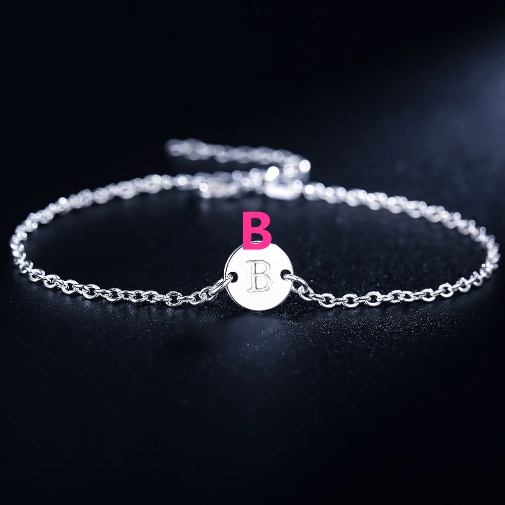 Beautiful fashion Elegant Gold color silver color 4MM beads chain women Letter cute Bracelet high quality Gorgeous jewelry H198
