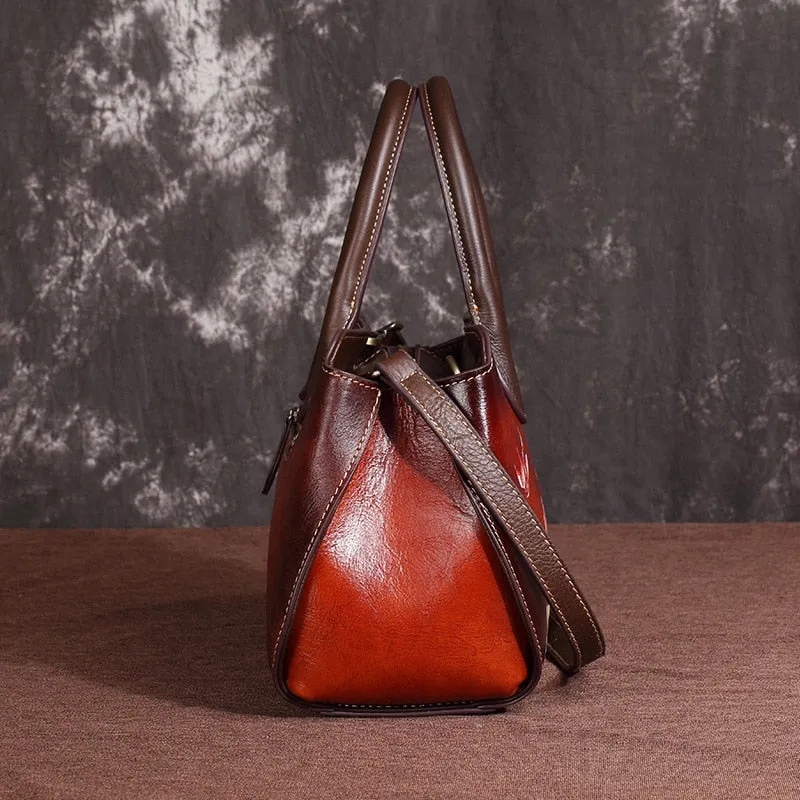 BECKY Design Collection Women's Fashion 100% Genuine Leather Handbag