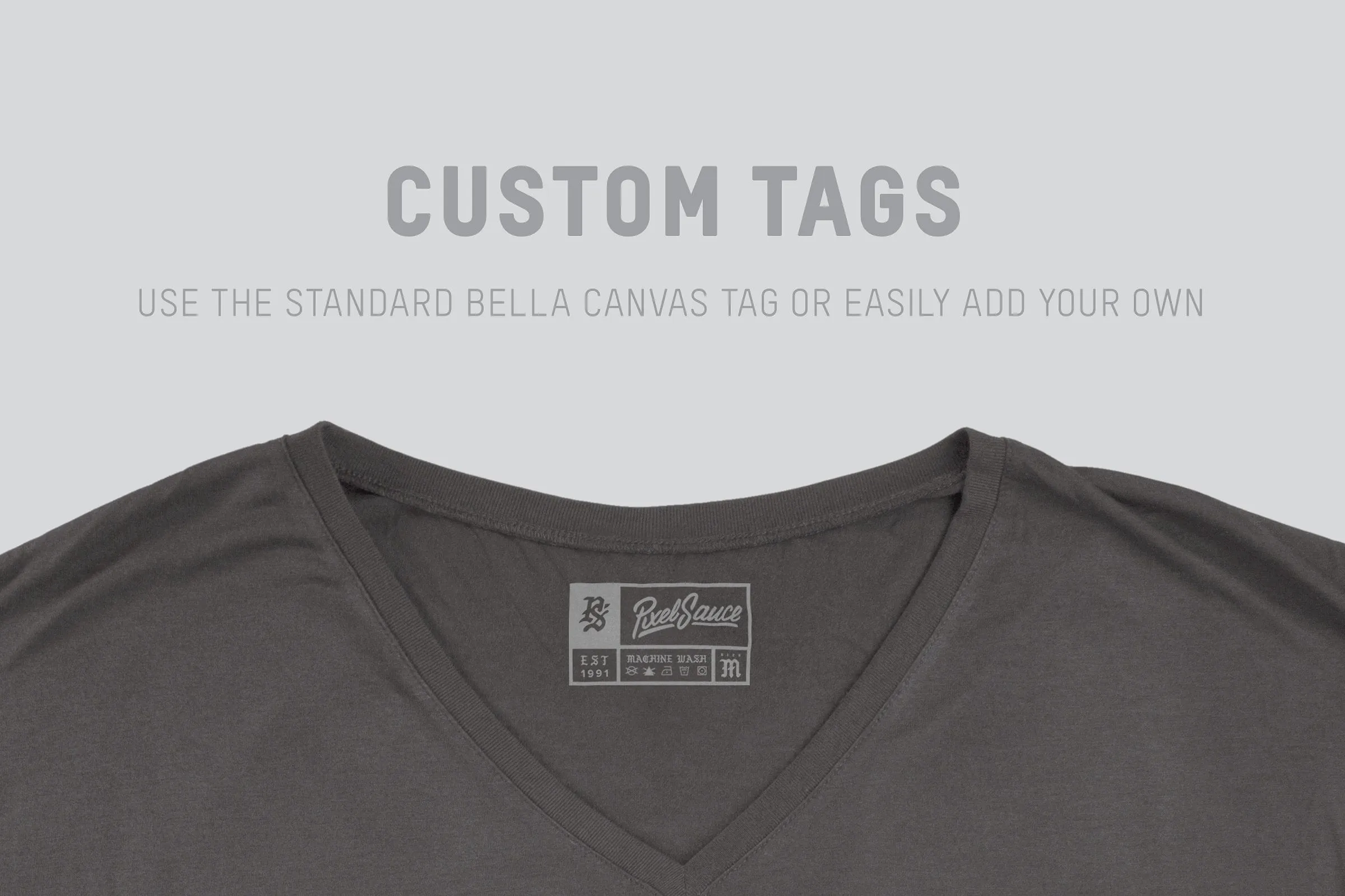 Bella   Canvas 8815 Women's Slouchy V-Neck Mockups