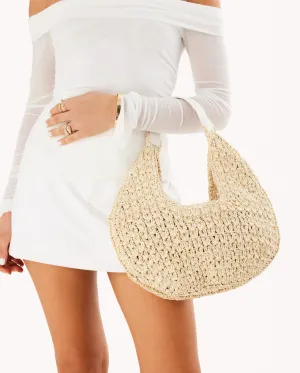 BILLINI | Jasmine Shoulder Bag | Raffia White