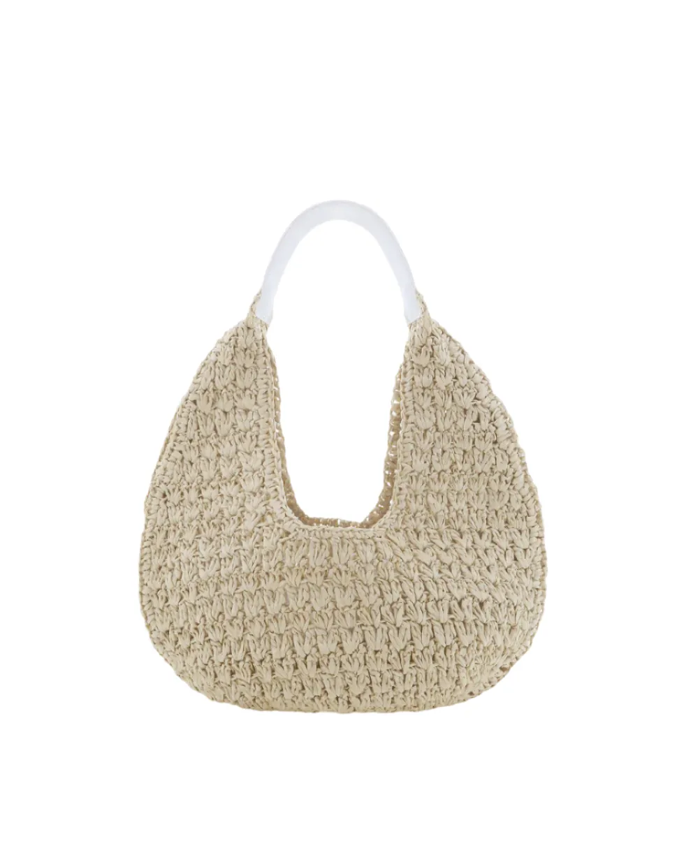 BILLINI | Jasmine Shoulder Bag | Raffia White