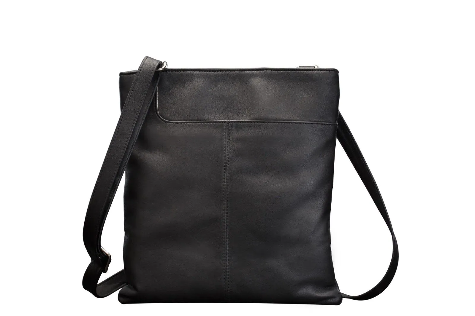 Black Shoulder Soft Ladies Gents Cross Body Bag