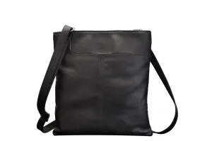 Black Shoulder Soft Ladies Gents Cross Body Bag