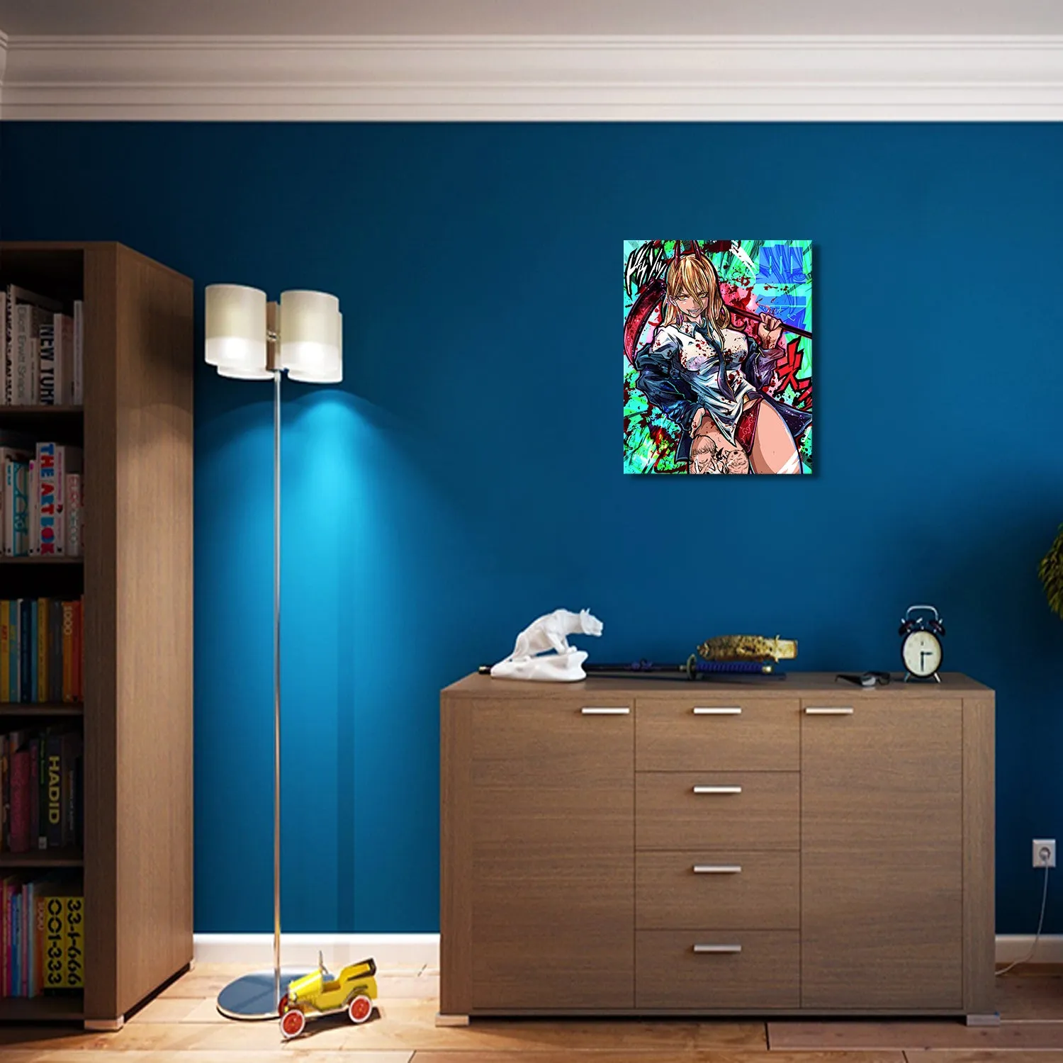 Blood Devil with Sickle Canvas Wall Art