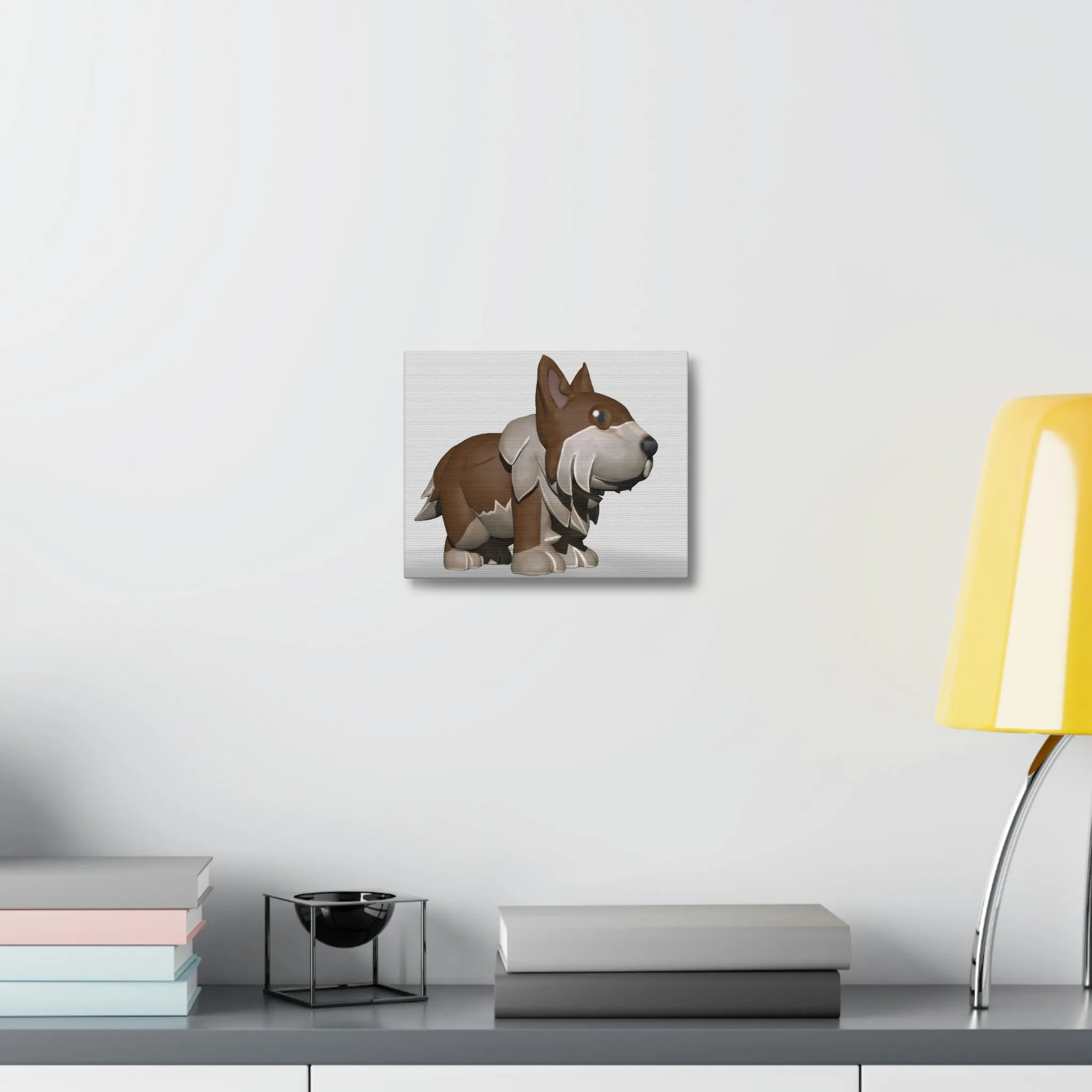 Brown Dog Stretched Canvas