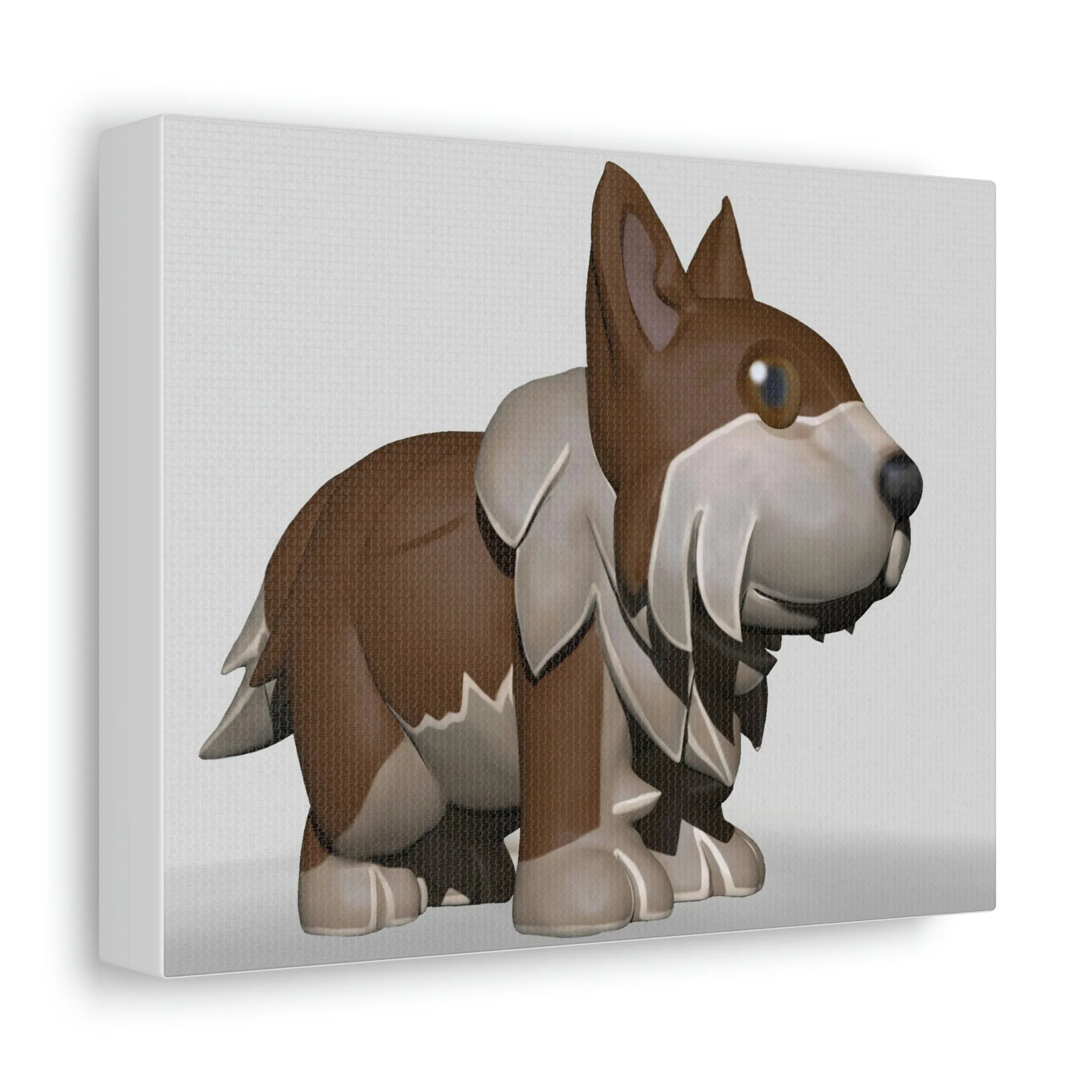 Brown Dog Stretched Canvas