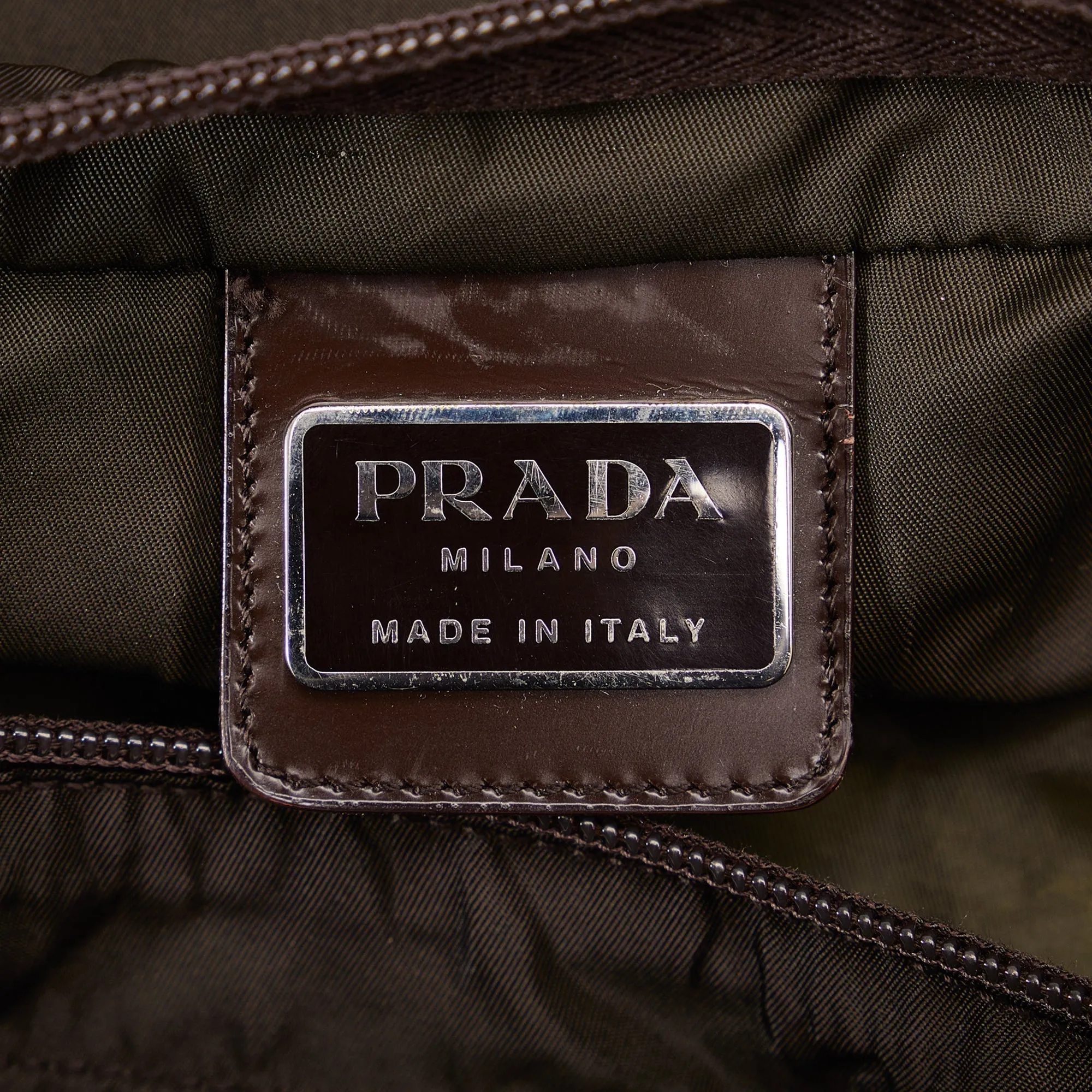 Brown Prada Tessuto Tote Bag