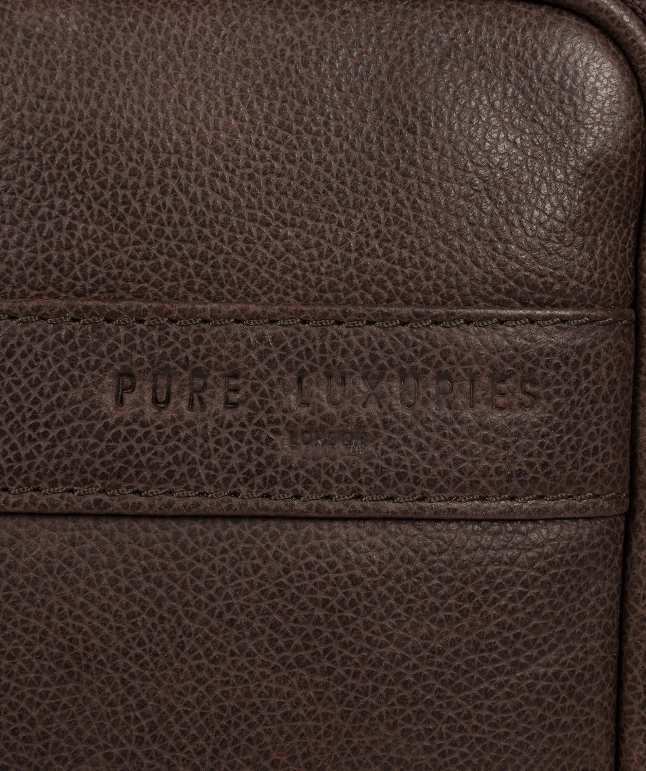 'Capitan' Cocoa Leather Cross Body Bag