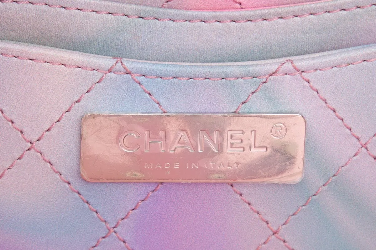 Chanel 2020 Pink PVC Patent Calfskin Small CC Vanity Case Handbag
