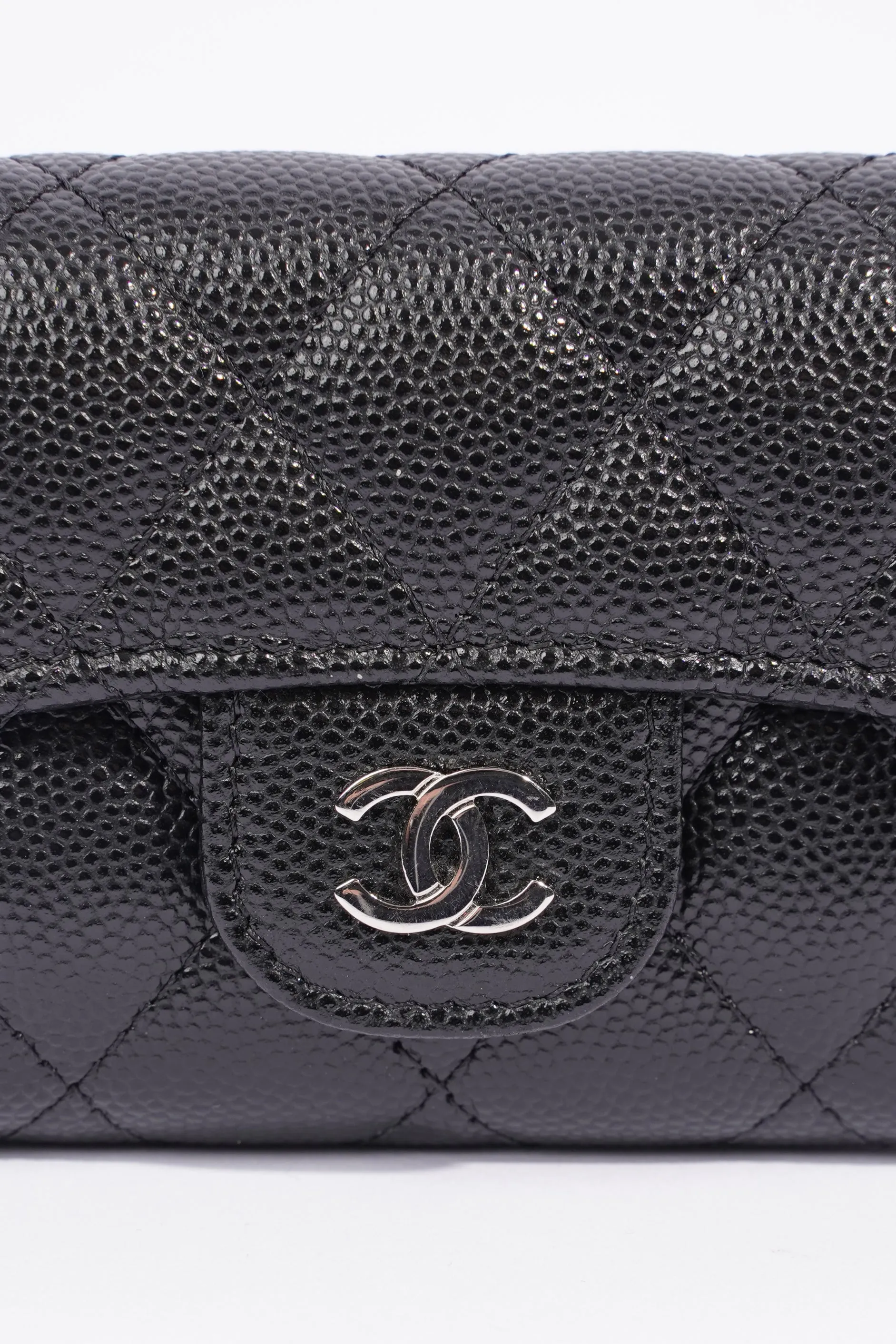 Chanel 4 Key Holder Wallet Caviar Leather