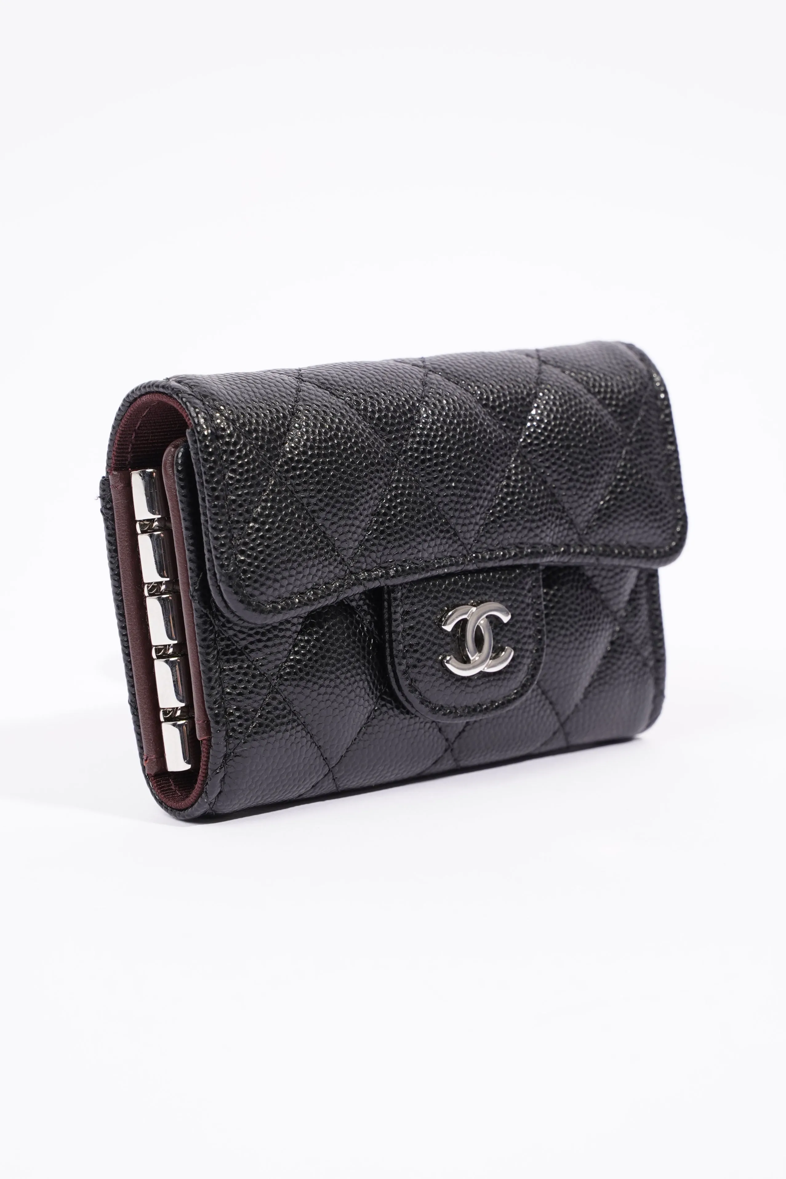 Chanel 4 Key Holder Wallet Caviar Leather