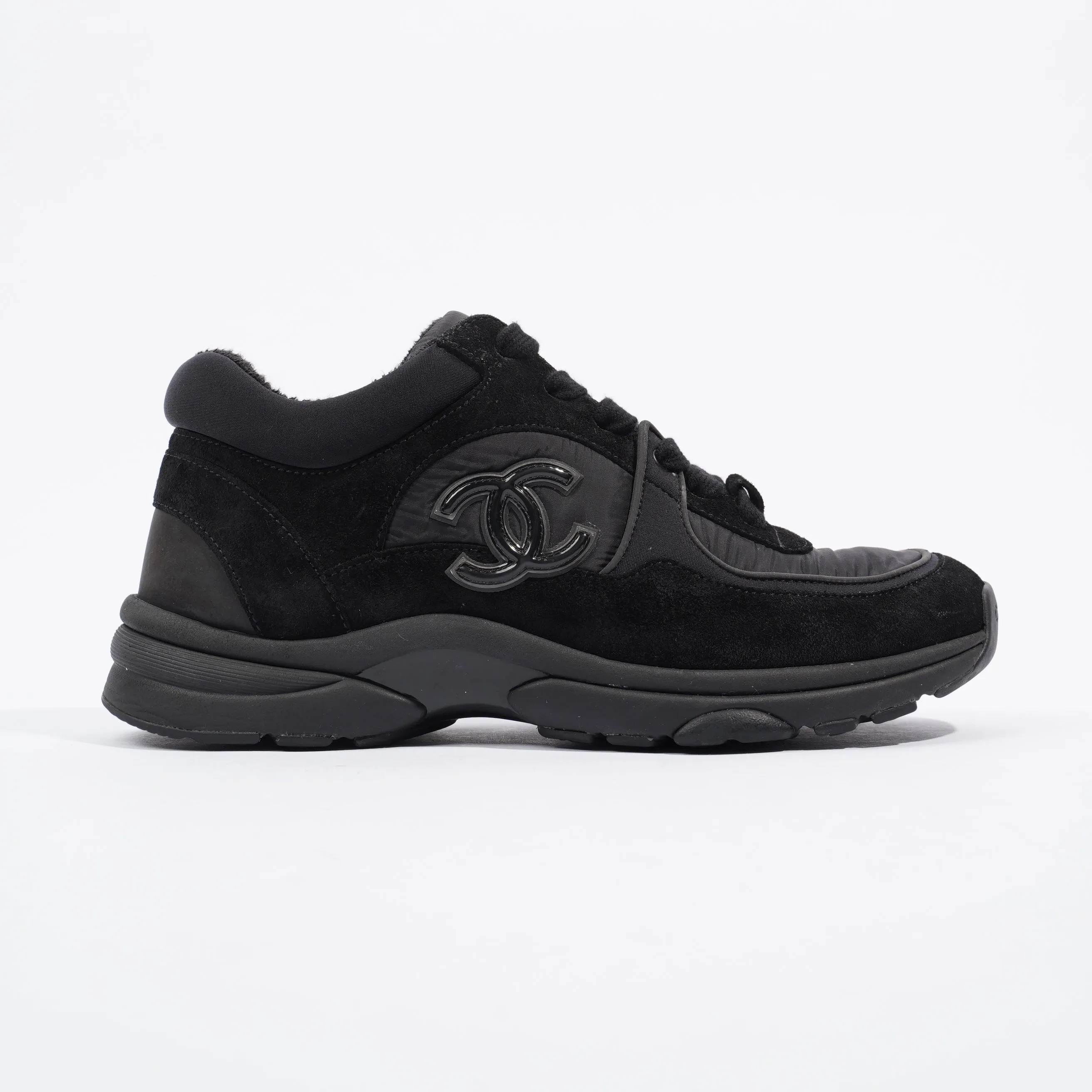 Chanel CC Runner Black Canvas EU 37 UK 4