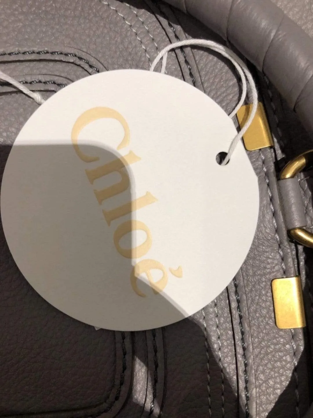 Chloé Cashmere Grey Marcie Small Leather Handbag