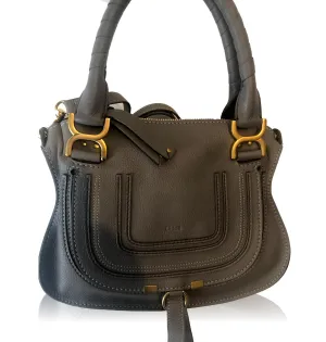 Chloé Cashmere Grey Marcie Small Leather Handbag