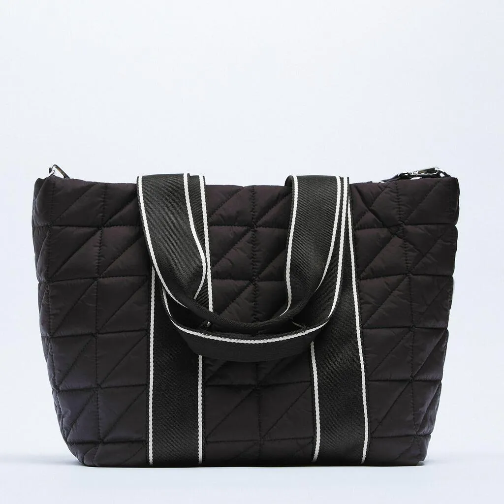 Christmas Gift Casual Nylon Space Padded Large Tote Designer Brands Women Handbags Quilted Letters Shoulder Crossbody Bag 2021 Big Winter Purse