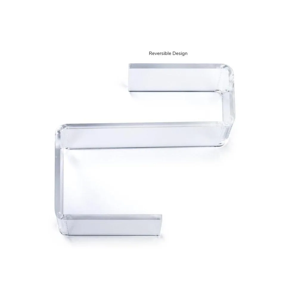 Clear Acrylic Cubicle Organizer Hook - Durable Hanging Storage Solution