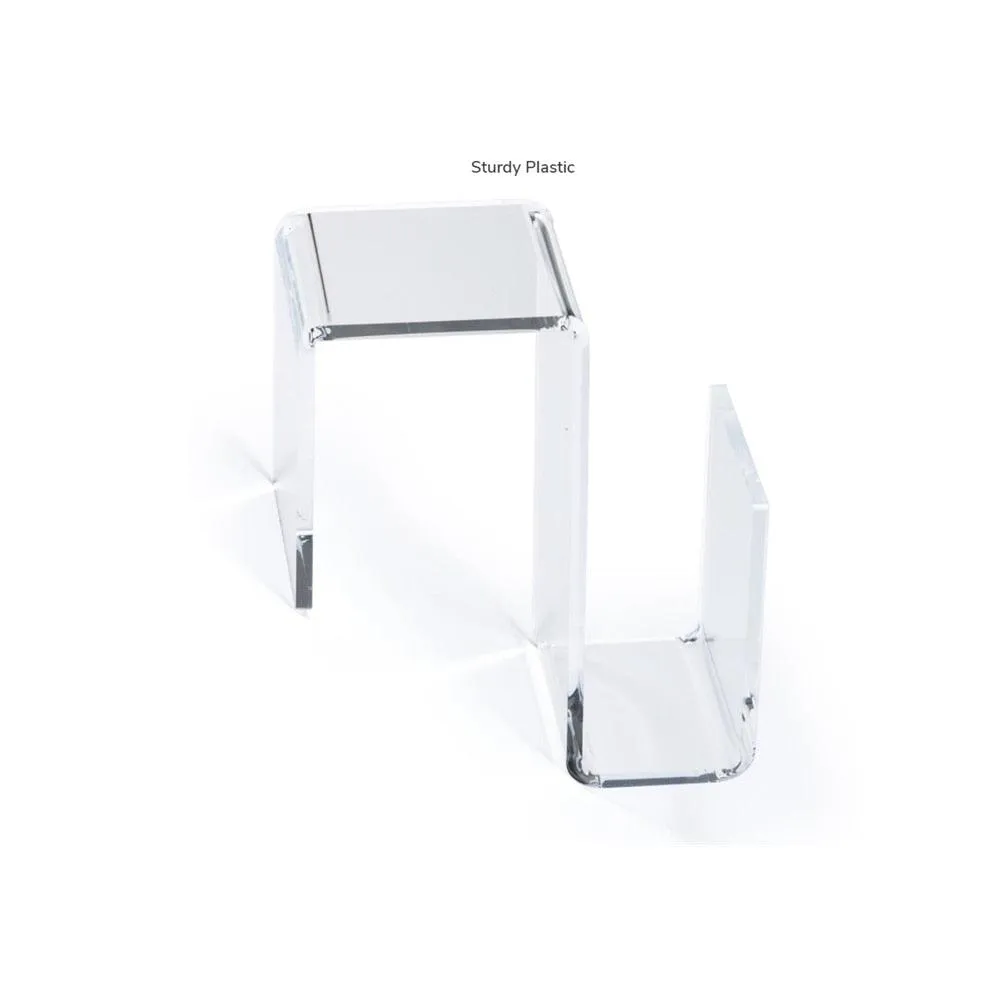 Clear Acrylic Cubicle Organizer Hook - Durable Hanging Storage Solution