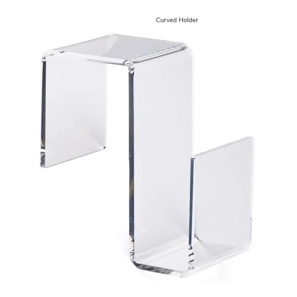 Clear Acrylic Cubicle Organizer Hook - Durable Hanging Storage Solution