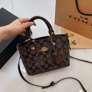 Coach Coated Canvas Satchel Bag